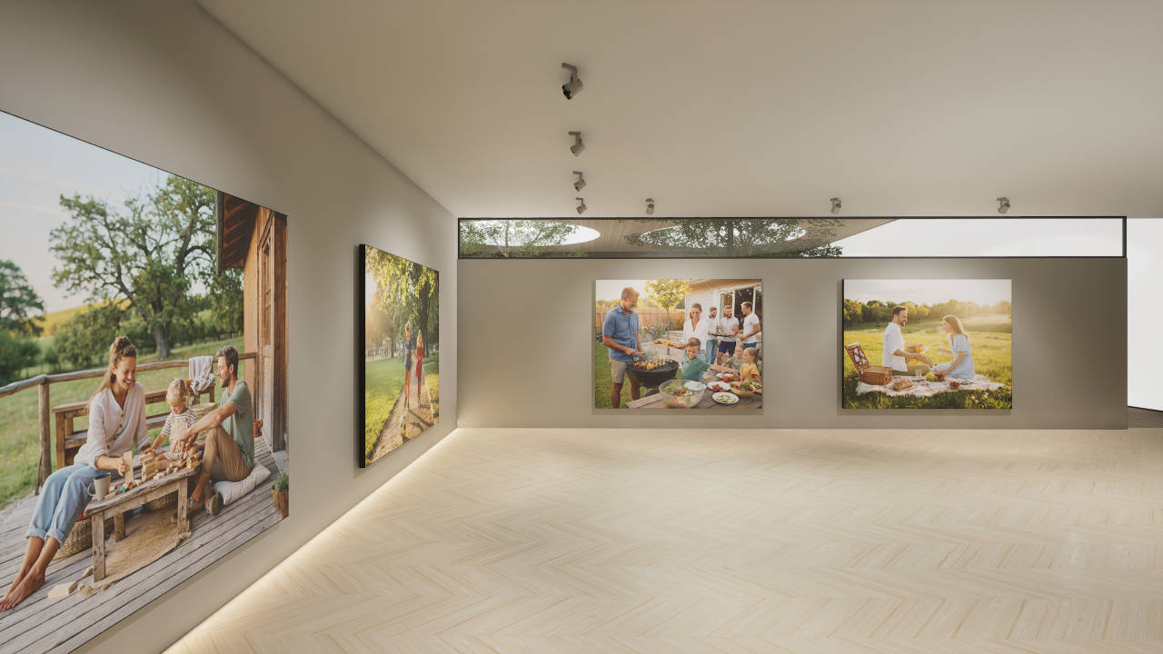 Dernière salle chaleureuse de la galerie Mémoires Immersives.