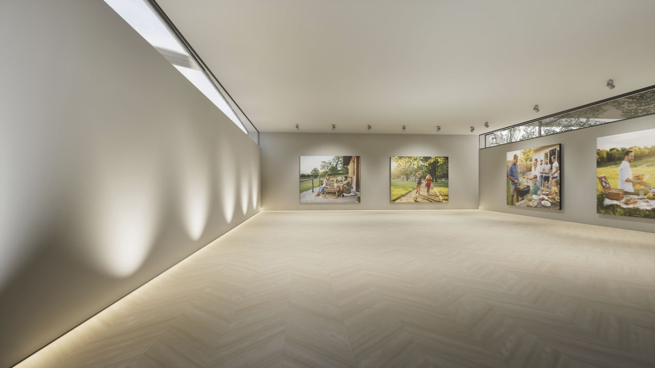 Arrivée dans la salle finale de la galerie Mémoires Immersives.